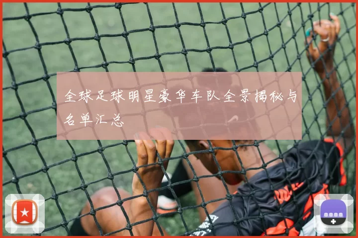 全球足球明星豪华车队全景揭秘与名单汇总
